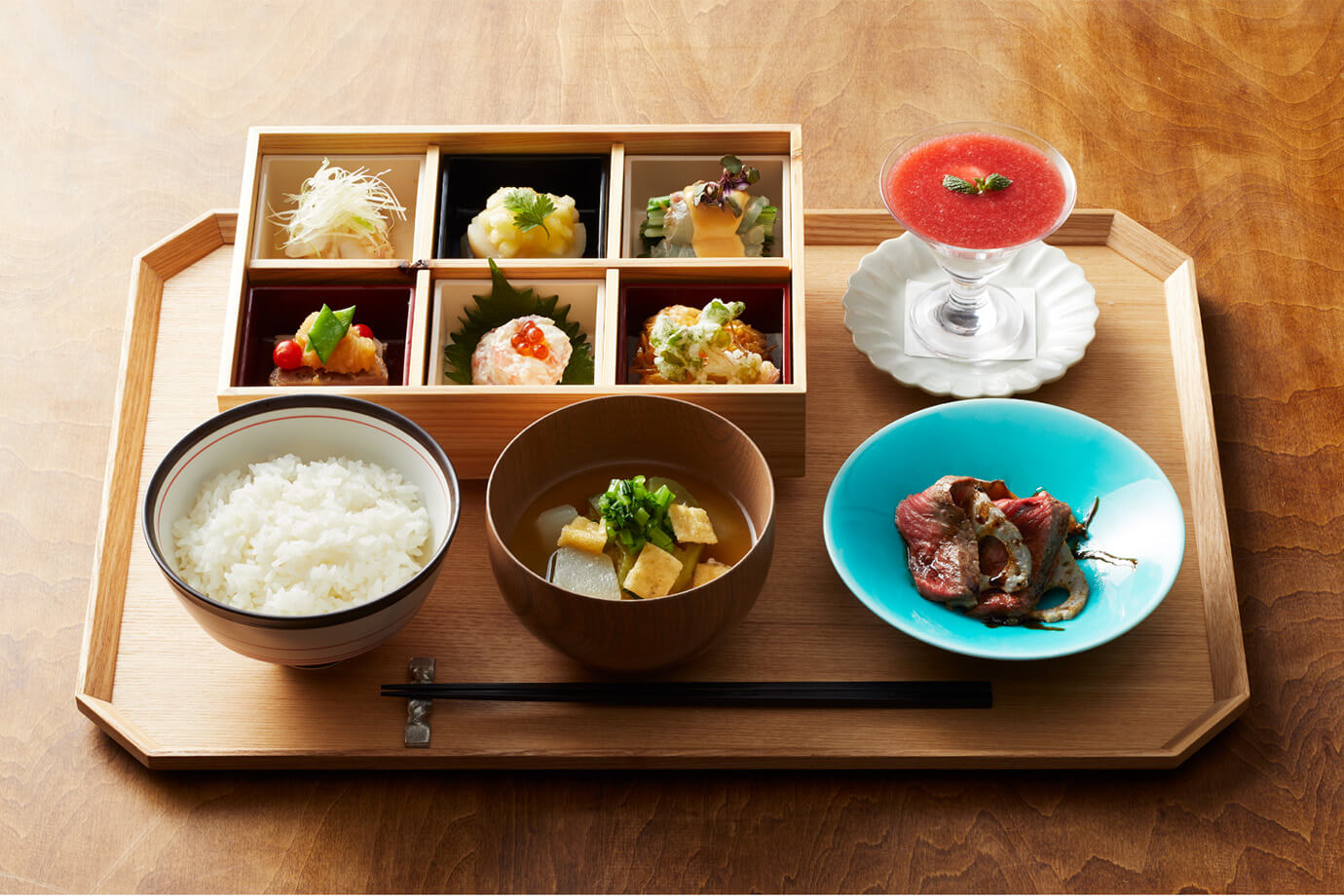 旬の食材が詰まった「御膳ランチ」