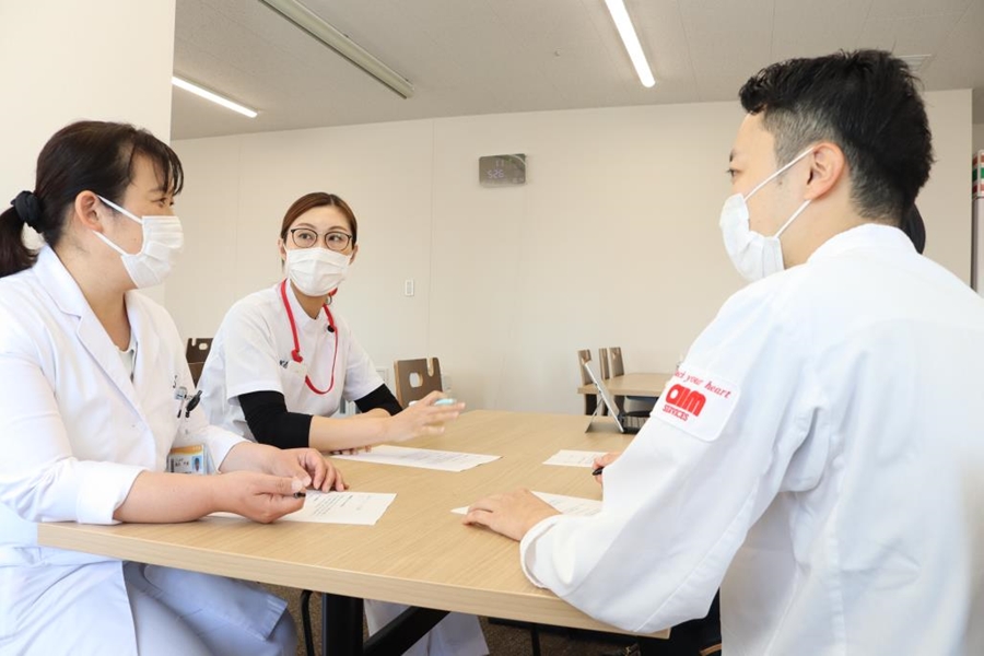 栄養科の方との打ち合わせ