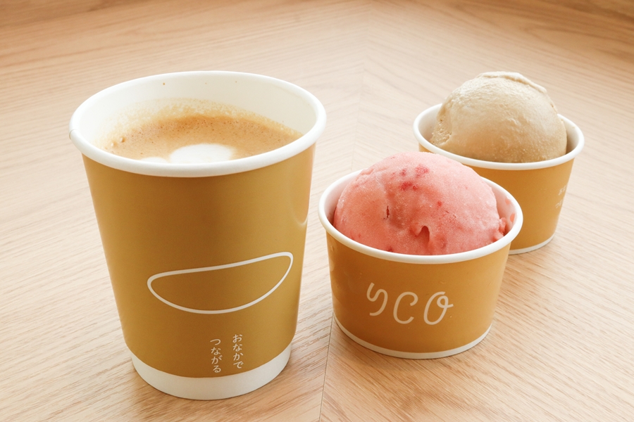 本格ラテと自家製ジェラート