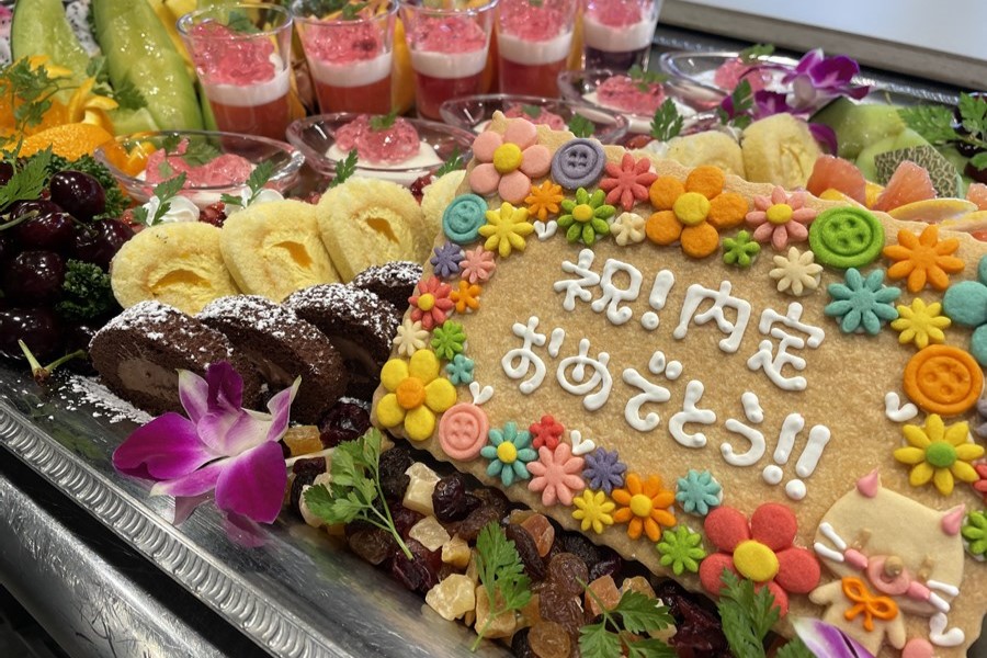 入社のお祝い懇親会ケーキ
