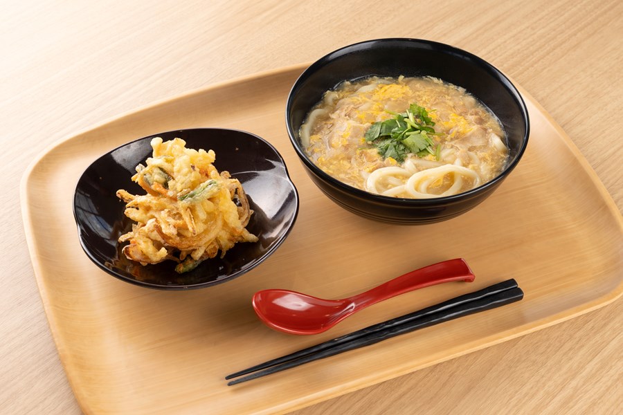 豚肉かき玉うどん