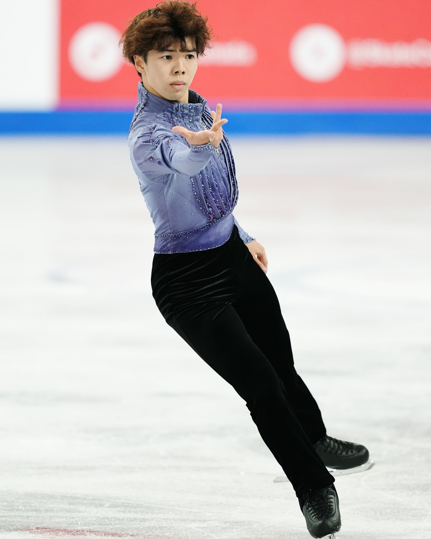 競技中の佐藤駿選手