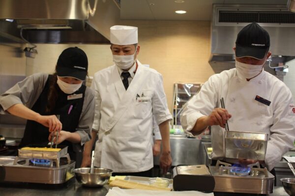 だし巻き玉子作りに挑戦