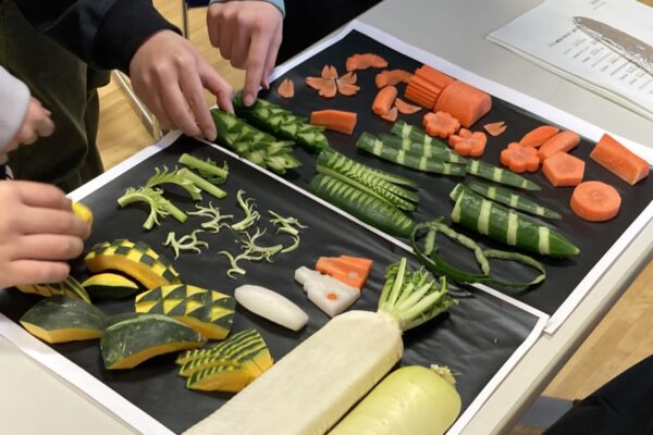 披露した飾り切り野菜